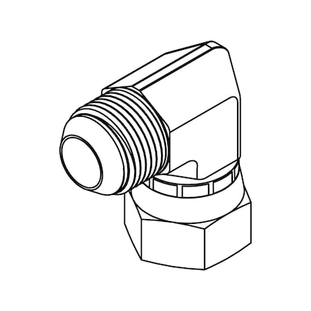 Hydraulic Fitting-Steel06MJ-08FJX 90